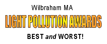 Wilbraham MA Light Pollution Awards